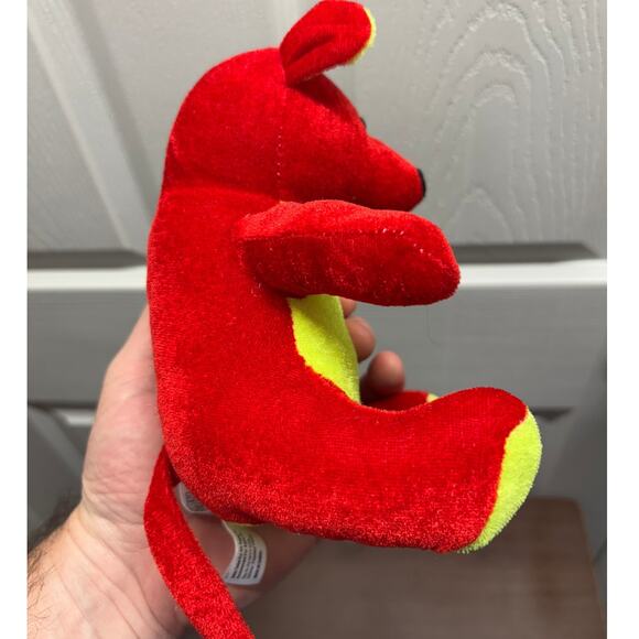 Toy Factory Toy Works Mouse Bright Red Yellow Plush Stuffed Animal 7" NWT - Picture 2 of 8